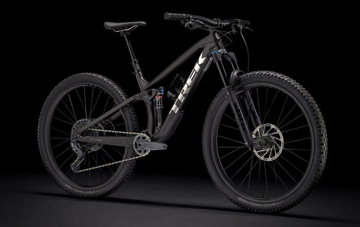 Trek Fuel EX 9.8 GX (Matte Carbon Smoke) black background