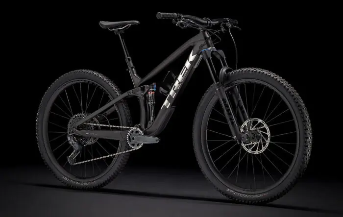 Trek Fuel EX 9.8 GX (Matte Carbon Smoke) black background