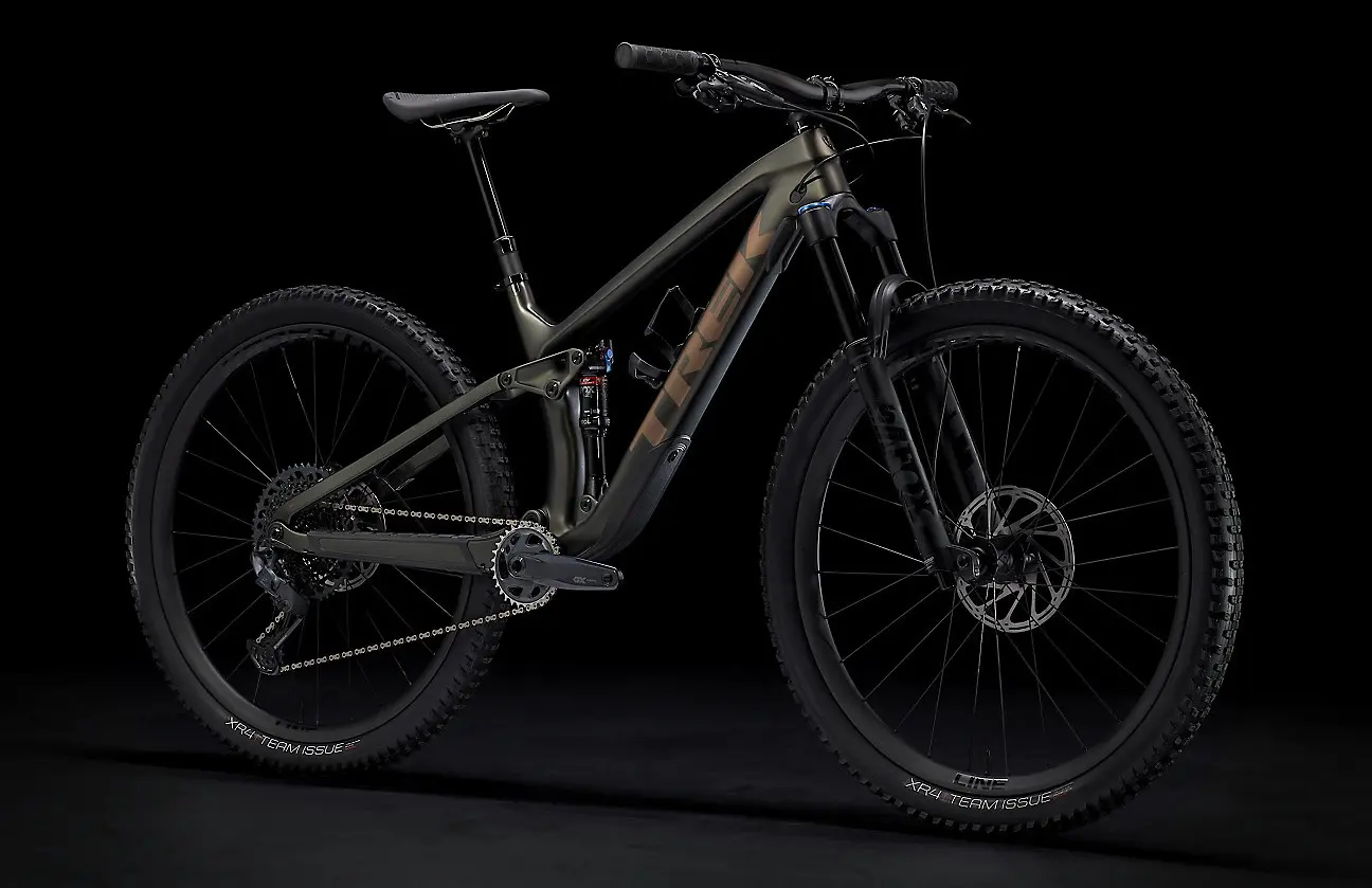 Trek Fuel EX 9.8 GX (Satin Black Olive) black background